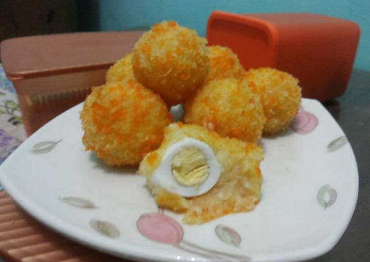Resep Bola-bola kentang telur puyuh, Lezat Sekali