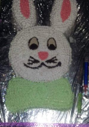 A picture of Bunny cake.