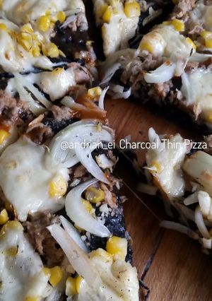 Foto resep Charcoal Thin Pizza
