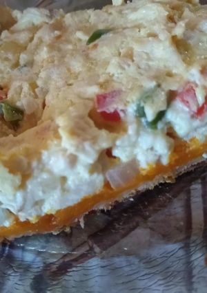 Una foto de Tarta de pollo y zapallo