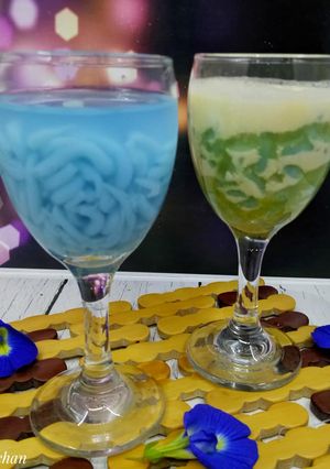 Foto resep Cendol Bunga Telang
