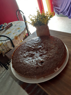 Una foto de Torta de cocoa sin huevo