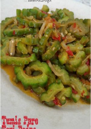 Foto resep Tumis Pare Teri Pedas
