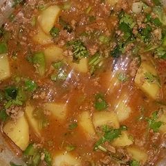 Chilli potato mince stew #authors marathon A picture of Chilli potato mince stew #authors marathon.