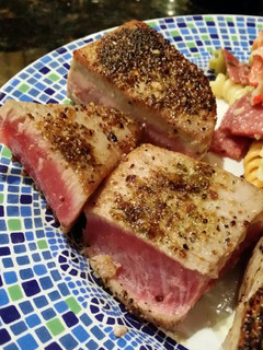 A picture of Brad's pan seared tuna steaks.