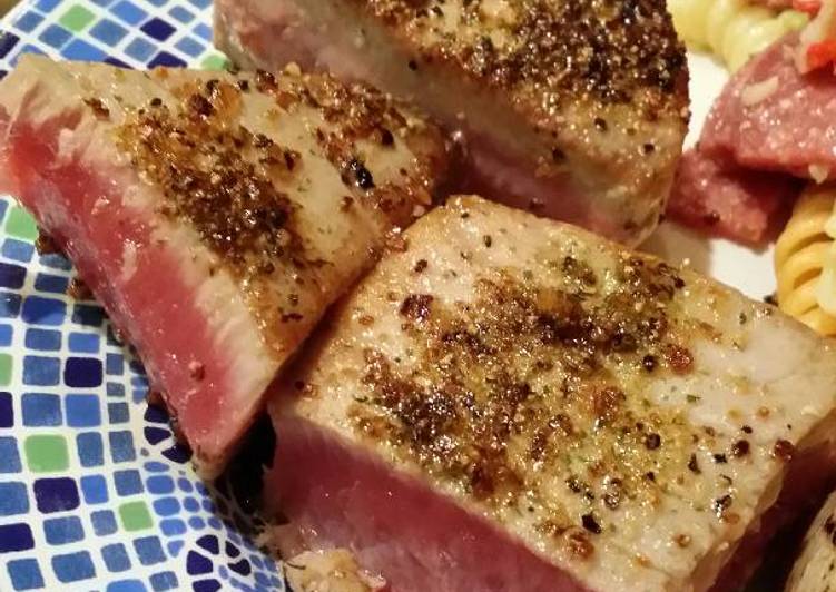 Easiest Way to Prepare Ultimate Brad&#39;s pan seared tuna steaks