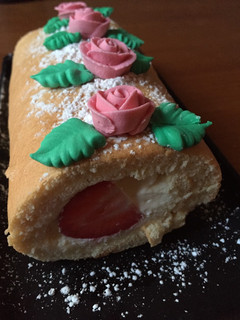 Una foto de Rollo suizo de frutas