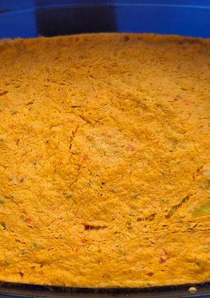 Una foto de Pastel de Atún con Pimiento (Thermomix TM6 + microondas)