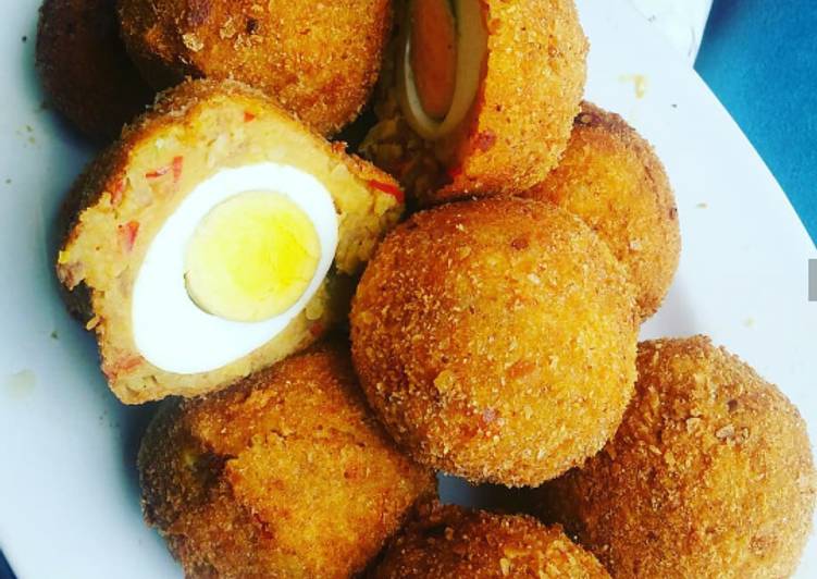 Easiest Way to Prepare Ultimate Potatoes scotch egg | This is Recipe So Tasty You Must Undertake Now !!