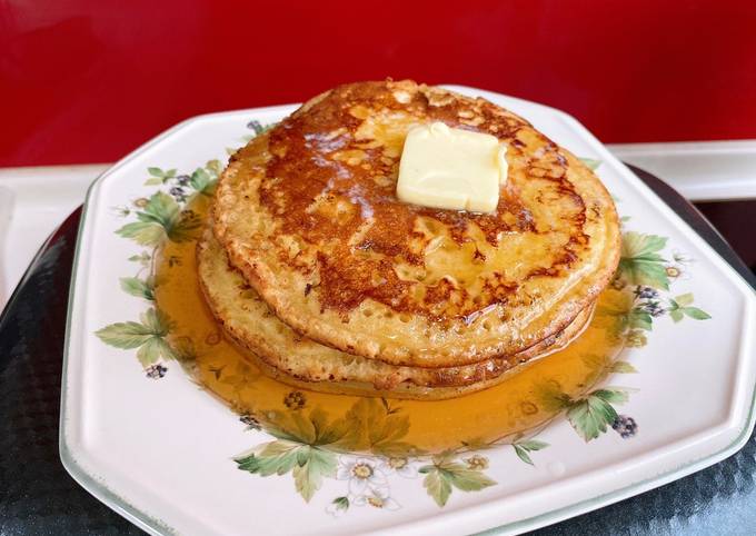 Steps to Prepare Homemade Buttermilk Pancakes