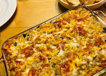 How To Cooking Recipe Cauliflower Chicken Enchilada Casserole Delicious Perfect