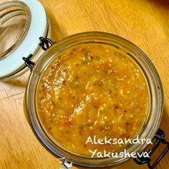 A picture of Cucumber Relish with Mustard.
