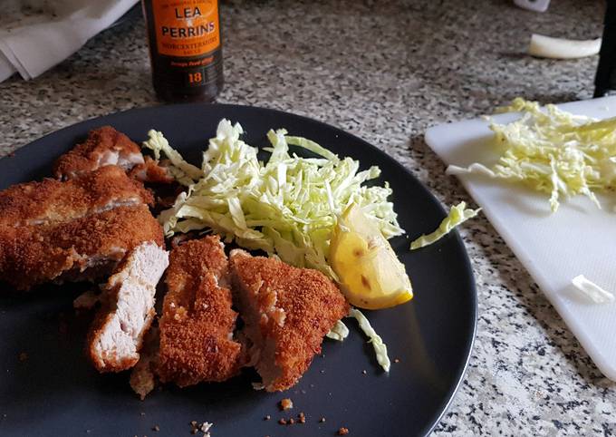 Tonkatsu (Cerdo empanizado Japonés) Receta de Montse Casellas - Trasteamos  en mi Cocina?- Cookpad