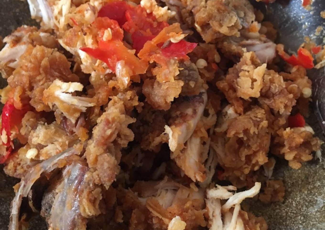 Langkah Mudah untuk Menyiapkan Ayam tepung geprek ala monikaa ☺️ yang
Lezat Sekali