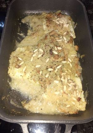 Una foto de Bacalao con rossinyols y cebolla