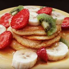 A picture of Pan cakes de avena.
