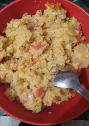 A picture of Suji upma.