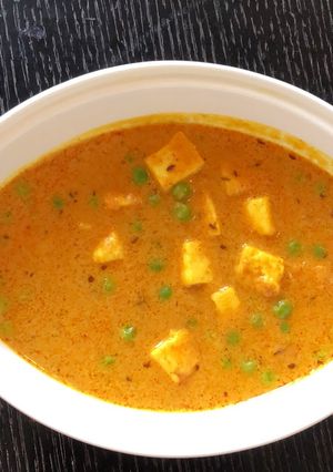 A picture of Matar paneer(Green peas & Cottage cheese).