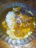 Osobuco al vino tinto, con arroz