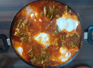 Foto principal de Judía verde con tomate y huevo 🤤