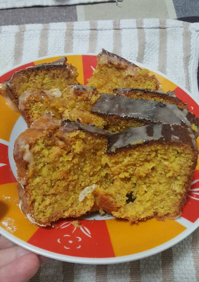 Una foto de Budín de mandarina y coco (reducido en calorías)