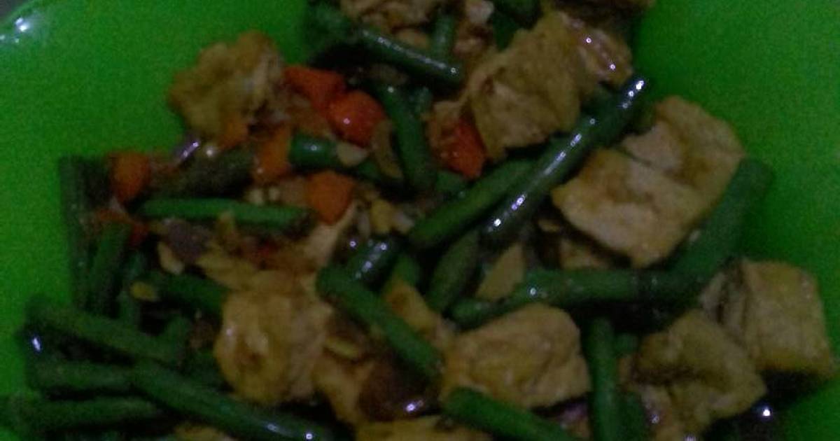 bistik tahu telur Resep Oseng tahu kacang panjang oleh Dina Ayla Cookpad