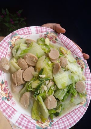 Foto resep Sawi bakso
