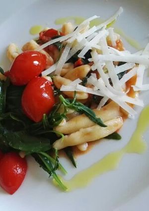 Foto di Cavatelli con rucola di campo