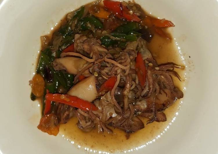 Bumbu Oseng cumi asin | Resep Membuat Oseng cumi asin Yang Enak Dan Lezat