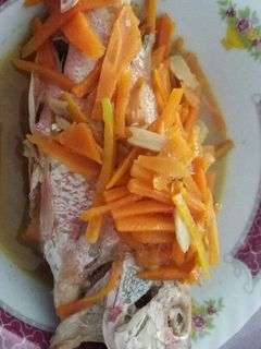 Foto resep Steam ikan kakap merah