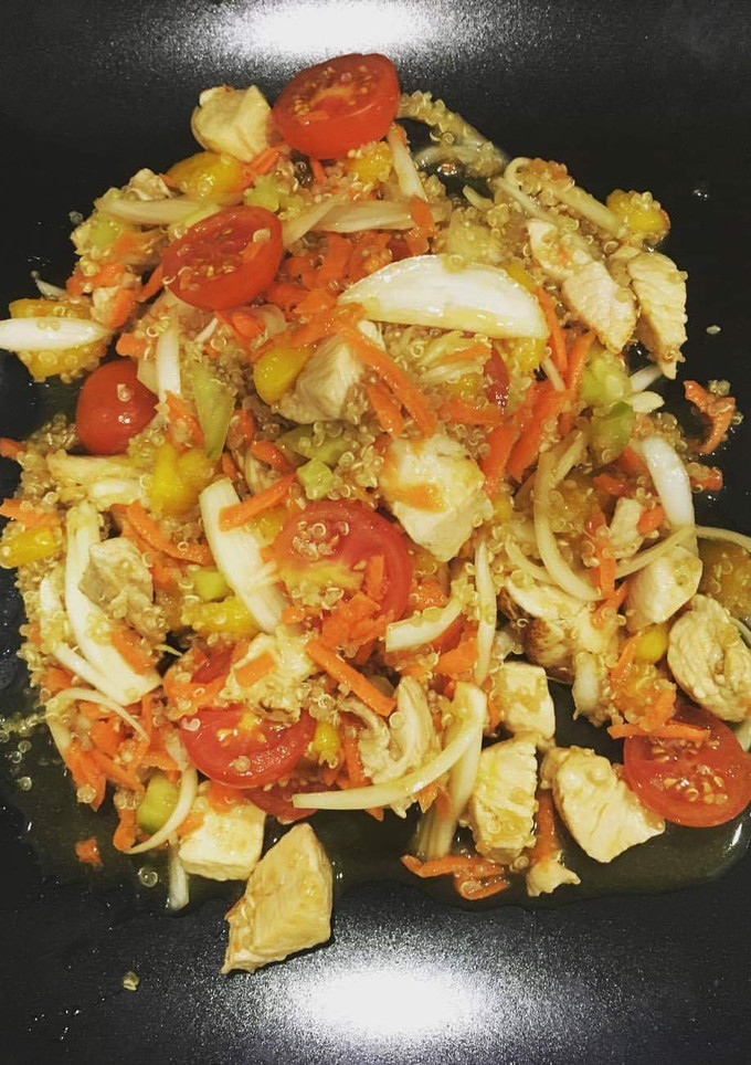 Una foto de Ensalada de quinoa