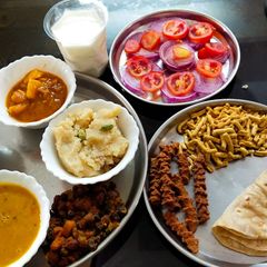 A picture of Birthday special Thali.
