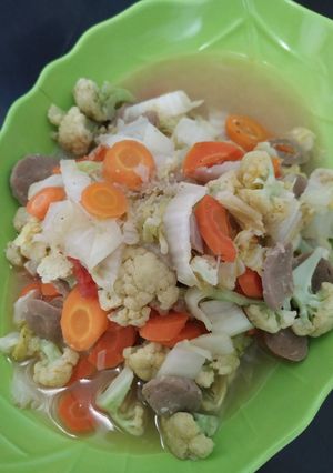 Foto resep Capcay kuah bakso