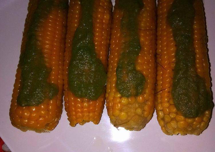 Masaledar boiled sweet 🌽 corn
