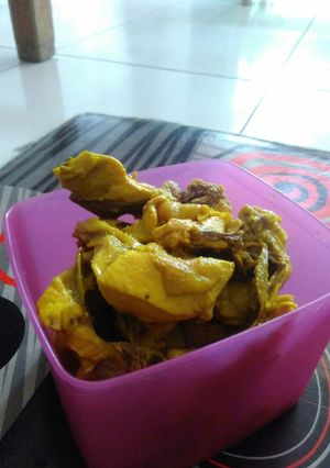 Foto resep Ayam ungkep bumbu kuning