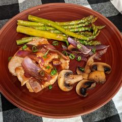 A picture of Savory Butterflied Boneless Pork Chops.