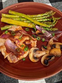 A picture of Savory Butterflied Boneless Pork Chops.