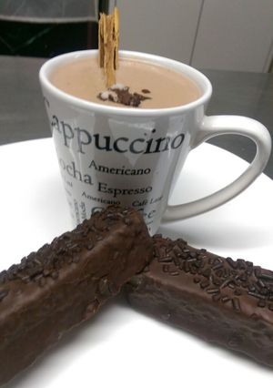 Una foto de Atole de Gansito