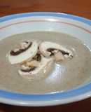 Crema de champiñones de un estudiante