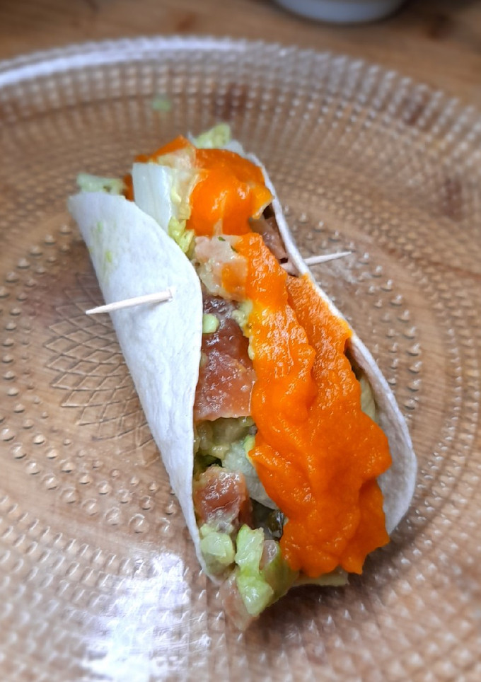Una foto de Burrito de Salmón ahumado