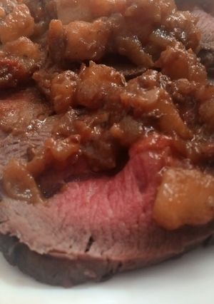 Una foto de Ternera en salsa/ Vedella amb salsa