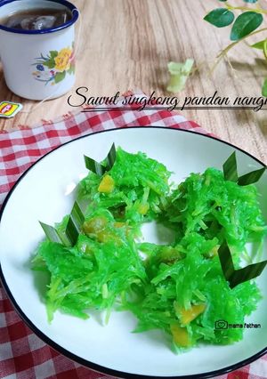 Foto resep Sawut singkong pandan nangka