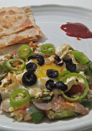 A picture of Chinese omelet.
