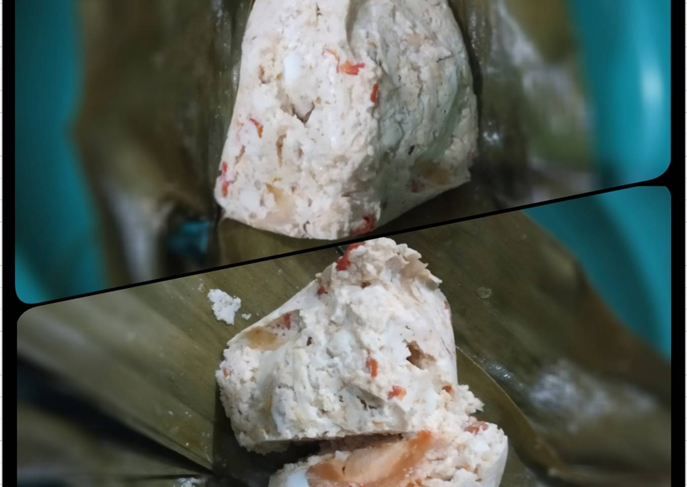 Botok tahu telur asin matang