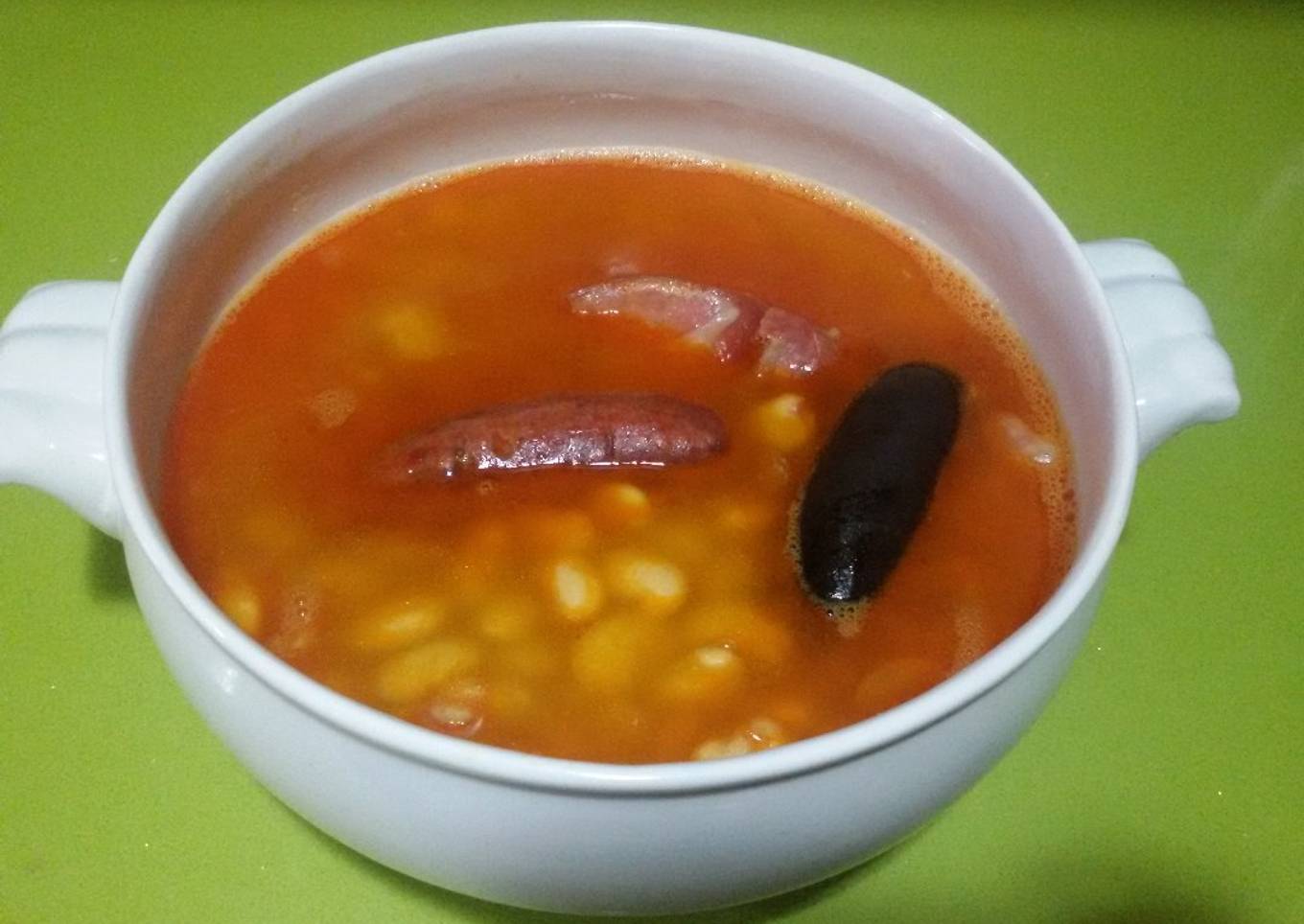 Fabada asturiana con thermomix