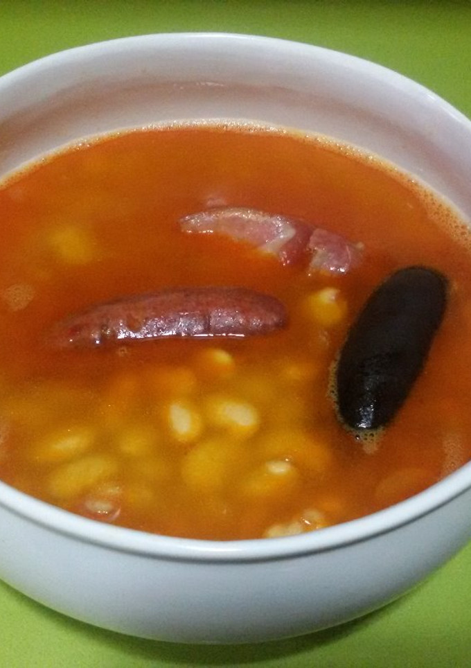 Una foto de Fabada asturiana con thermomix