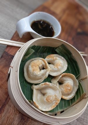 Zdjęcie przepisu Tajskie dim sum z kurczakiem.