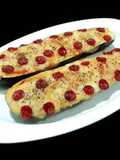 พิซซ่าซูกินี่/พิซซ่าซูกินี่โบ้ท /ซูกินี่พิซซ่า pizza zucchini boats