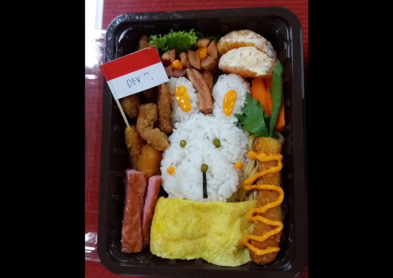 Nasi Bento 4 sehat 5 sempurna