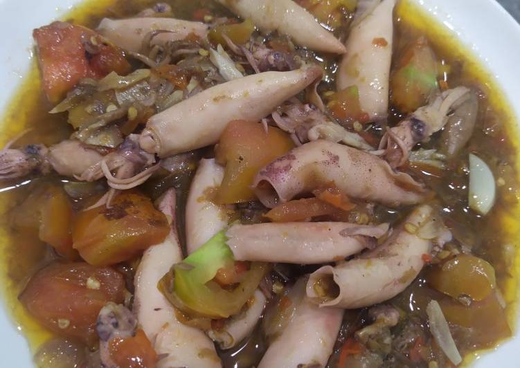 Cumi asin saus tiram